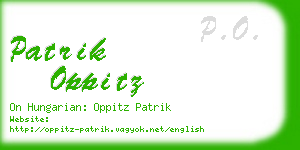 patrik oppitz business card